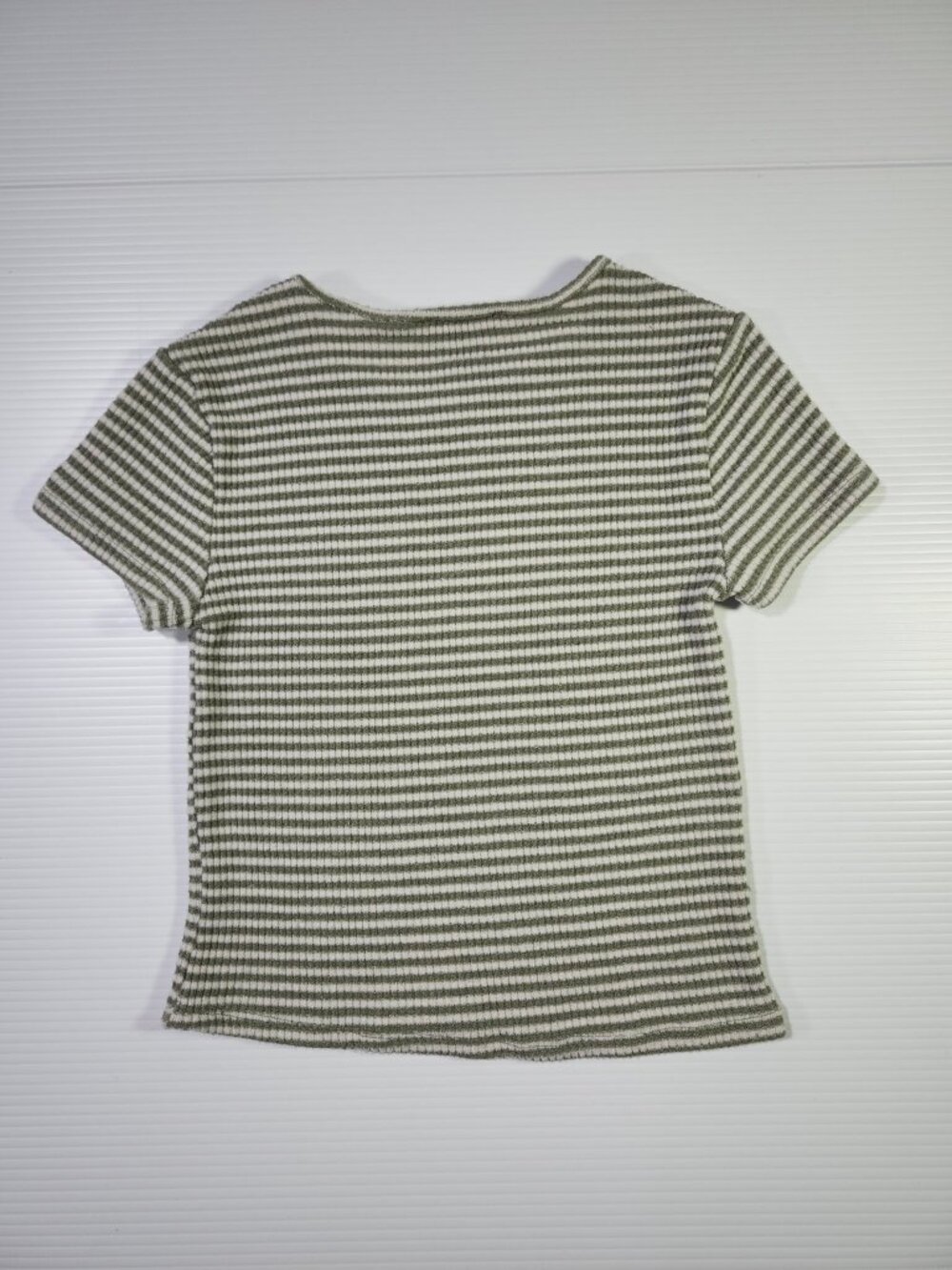 Forever 21 Striped Ribbed Short Sleeve Tee Size S